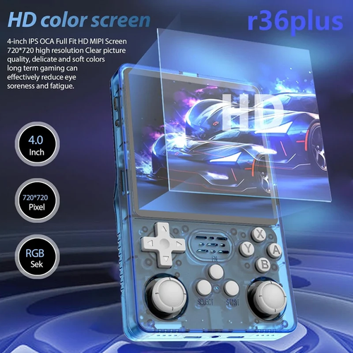 Handheld Game Console Emulator  Color Screen Linux System 128G TF Card 22000 Games