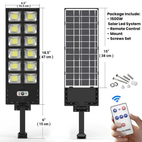 👜1500W Sistema de Luz Solar Led