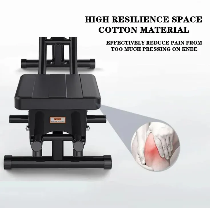 Equipamento de treino abdominal com núcleo de máquina Ab para academia em casa Máquina de exercícios de treinamento de força dobrável ajustável Ab Crunch