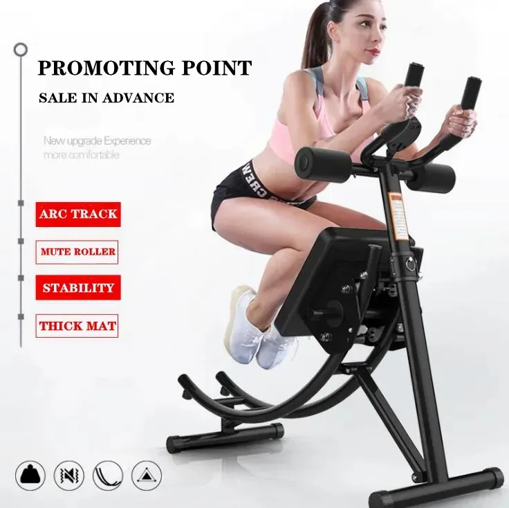 Equipamento de treino abdominal com núcleo de máquina Ab para academia em casa Máquina de exercícios de treinamento de força dobrável ajustável Ab Crunch