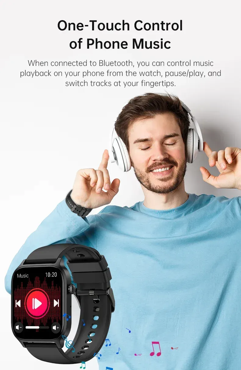 Waterproof smart phone esportes relógio de fitness