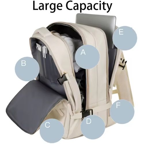Mochila portátil multifuncional da Travel Oxford. Mochila de moda para mulheres com grande capacidade. Mochila para viagens, ao ar livre e lazer.