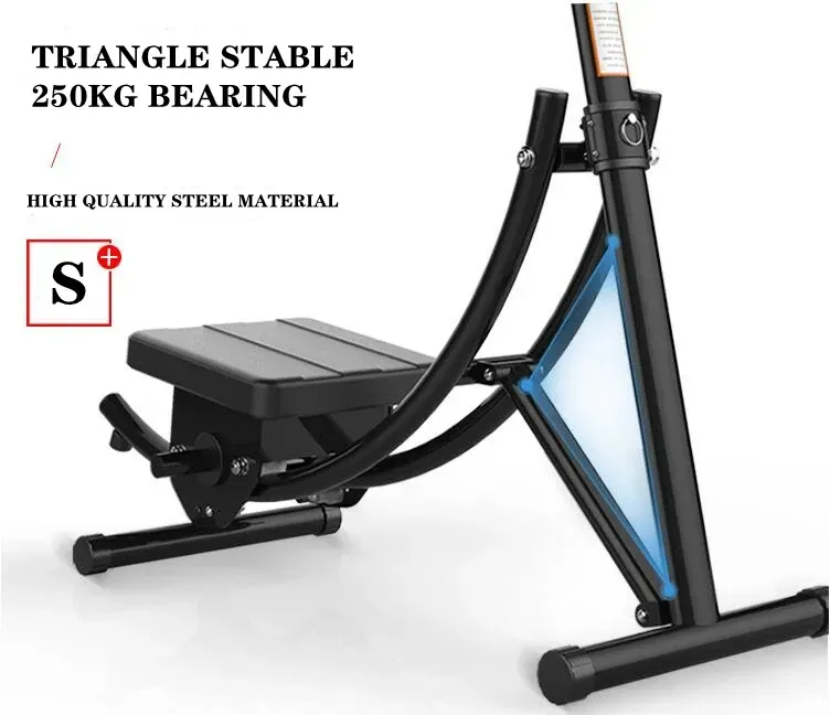 Equipamento de treino abdominal com núcleo de máquina Ab para academia em casa Máquina de exercícios de treinamento de força dobrável ajustável Ab Crunch