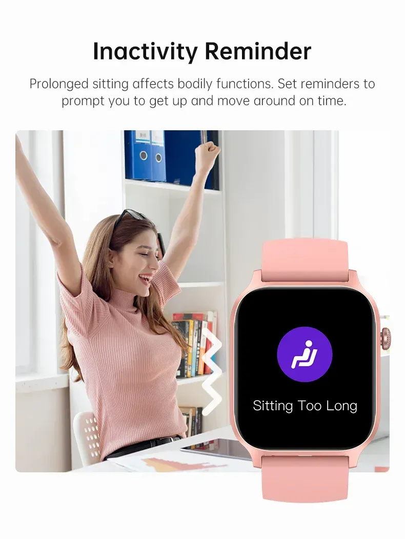 Waterproof smart phone esportes relógio de fitness