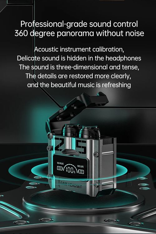 Fone de ouvido gamer M25 TWS com ENC