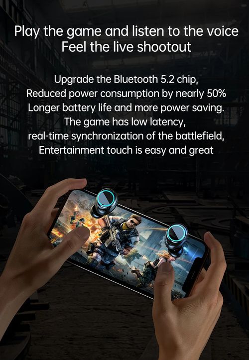 Fone de ouvido gamer M25 TWS com ENC