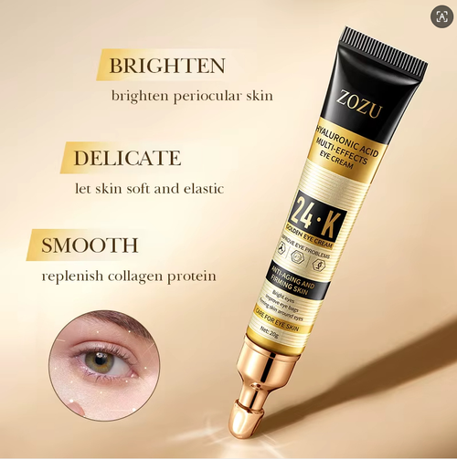 24.K GOLDEYECREAM  Delicate and moist skin  Improve the eyes skin