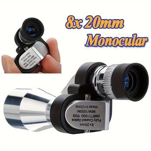 👜8x20 HD Night Vision Mini Pocket Zoom Monocular