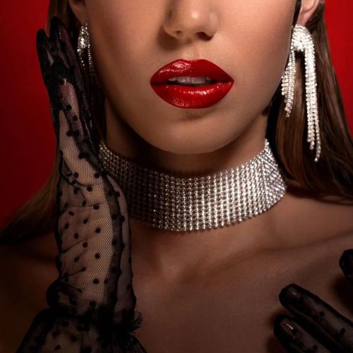 Full Diamond Fashion Necklace