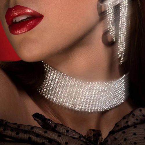 Full Diamond Fashion Necklace