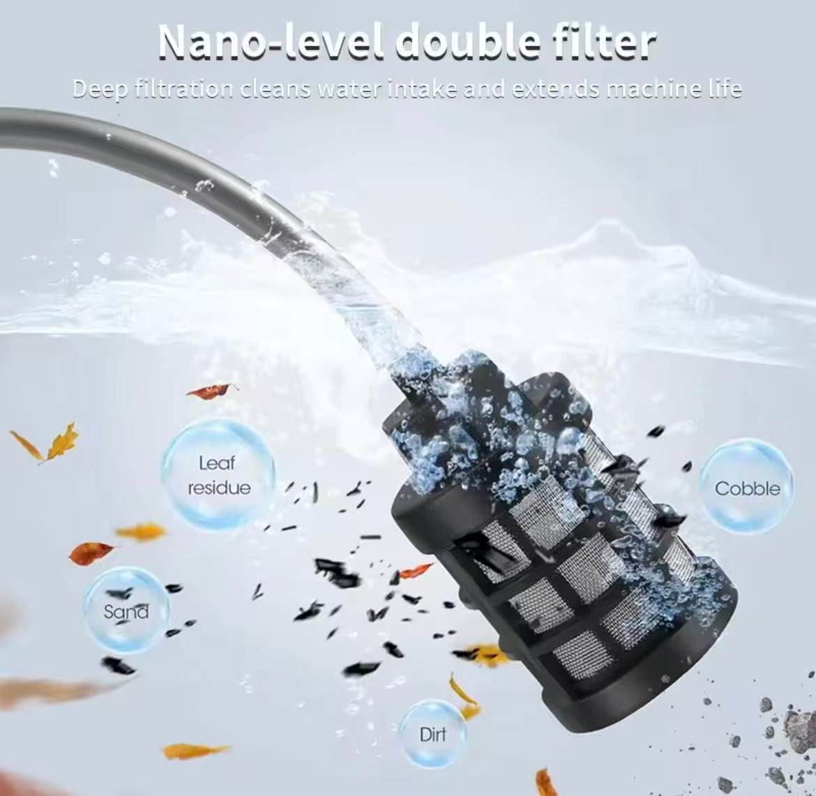 High-Power Lithium Battery Car Wash Water Gun, Pressurized Cleaning Portable Water Gun, High-Efficiency High-Pressure Car Wash