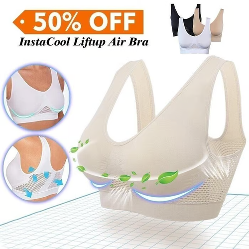 Breathable Cool Liftup Air Bra ( Black Size 2XL)