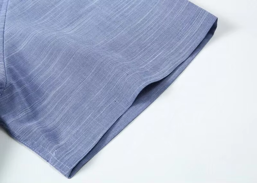 Men's Short Sleeve Shirt  Loose Casual Traditional Kung Fu Male Shirt  (Color: Black Size: L)