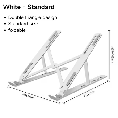 Hot Sale Factory Price Foldable Plastic Cooling Laptop Stand Tablet Pc Holder for 9-15 Inch Laptop