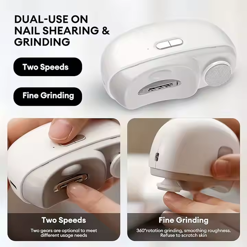 2 in 1 electric nail clippers tyep-c children's nail clippers rechargeable