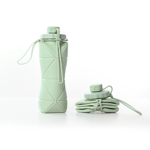 Travel portable leak-proof foldable water bottle