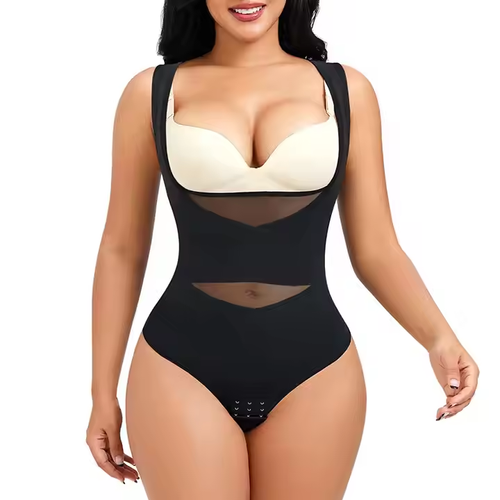 Large size thin waist arm lifting corset tight belly lifting chest shaping triangle one-piece corset