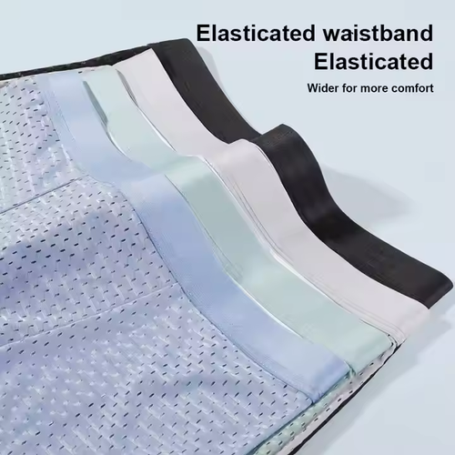 Men's boxer briefs, ice silk mesh, 4 pack