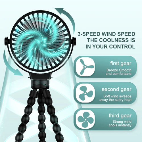 Stroller Octopus Fan White