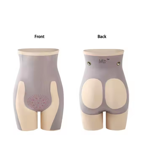 5D magic floating pants nylon high quality high waist hip lifting abdomen pants waist shaping seamless three-point leggings