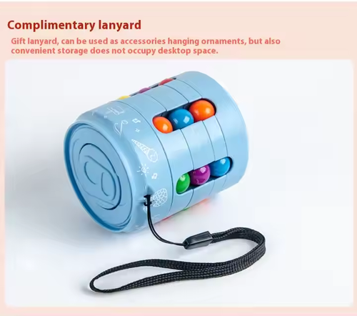 Magic Bean Spin Brain Teaser Finger Puzzle Toy Handheld Spinner Stress Anxiety Relief Ball Game for Adults and Kids