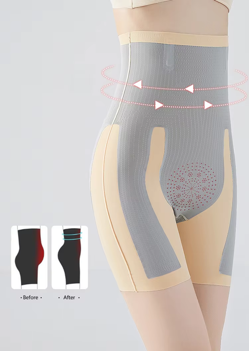 5D magic floating pants nylon high quality high waist hip lifting abdomen pants waist shaping seamless three-point leggings