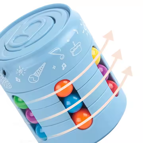 Magic Bean Spin Brain Teaser Finger Puzzle Toy Handheld Spinner Stress Anxiety Relief Ball Game for Adults and Kids