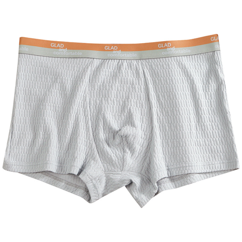 Seamless Men's Boxer Briefs Cotton Underwear Boxer Briefs for Men Comfortable Men's Cotton Shorts Underwear, Color: Light