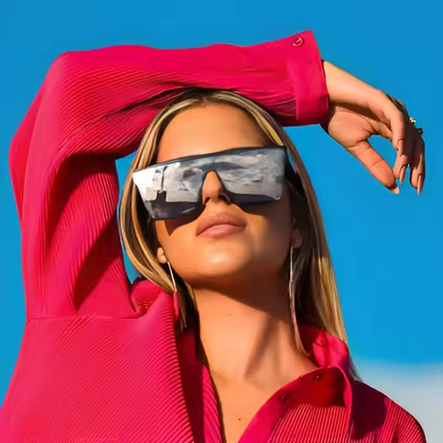 Brand New Custom Made Logo Trendy Polarized PC Uv400 Protection Sunglasses Sun Glasses 2025