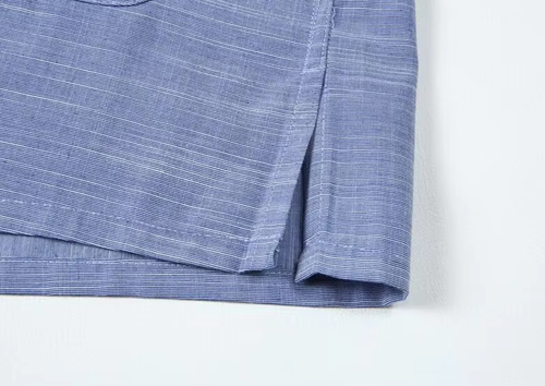 Men's Short Sleeve Shirt  Loose Casual Traditional Kung Fu Male Shirt  (Color: Black Size: L)