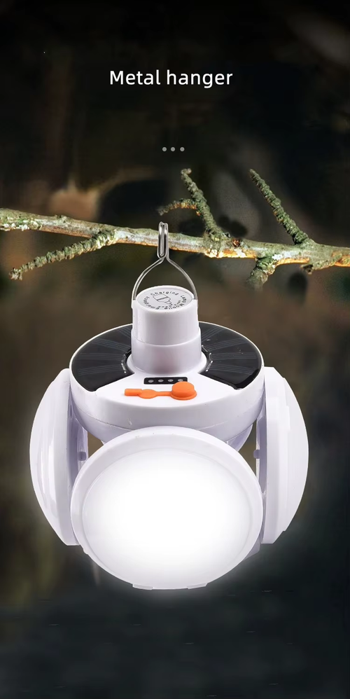 Solar Charging Camping Light Multifunctional Portable Rechargeable Pold Light