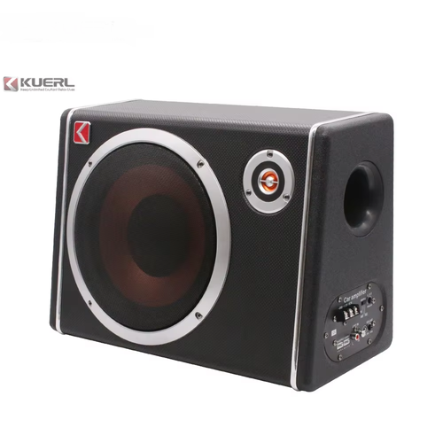 High-power active 12V audio modification with tweeter 10-inch trapezoidal ultra-thin car subwoofer