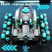 Six-wheel transformable stunt remote control tank - all-terrain vehicle 2.4G gesture sensing, dual remote control, launch, 360° drift stunt, music and lighting