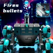 Six-wheel transformable stunt remote control tank - all-terrain vehicle 2.4G gesture sensing, dual remote control, launch, 360° drift stunt, music and lighting