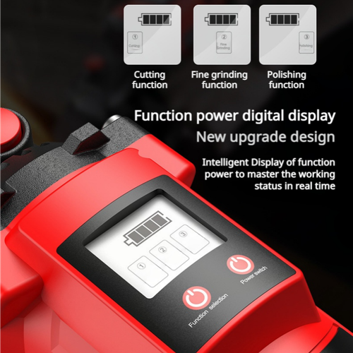 Lithium Battery Digital Display Angle Grinder Brushless Electric Cutting Machine Polishing Machine