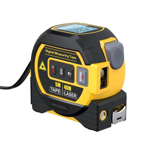 Three-in-one laser distance measuring ruler, infrared distance measuring instrument, steel tape measure, indoor laser measuring instrument, laser ruler, cross marking line