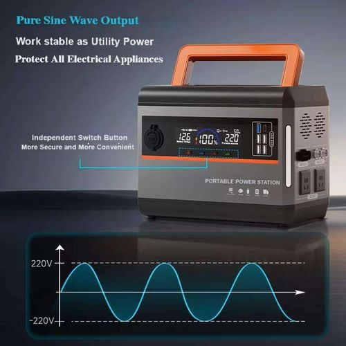 Brand New Design ES80 Portable Power Station 1200W 1080Wh Lithium Battery Solar Generator for Outdoors Camping Travel