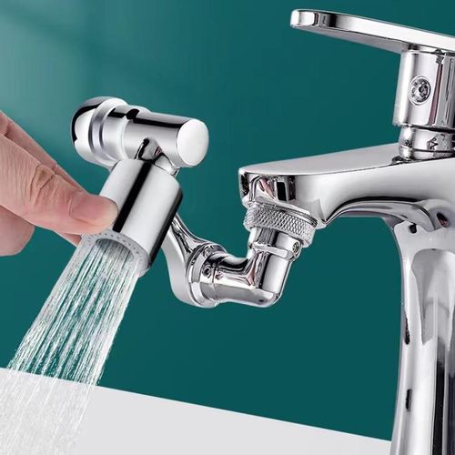 Stainless Steel Anti-splash Faucet 1080 Degrees Rotating Faucet Extender Aerator with Water Outlet Modes for Tap
