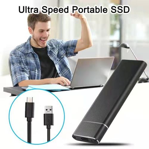 Portable SSD 1T 2TB External Hard Disk USB3.0 Blue Red Black Mobile SSD Solid Disk