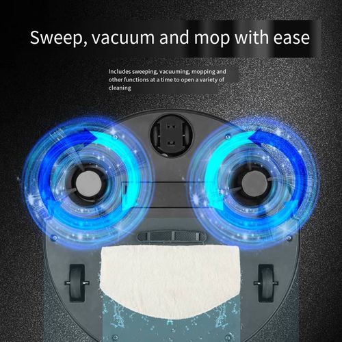A fully intelligent floor sweeper and mopping machine in one