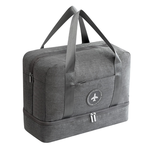 Dry Wet Separation Large Waterproof Cationic Fabric Sports Travel Bag Shoes Organizer Portable Weekend Gym Duffel Bag Backpack