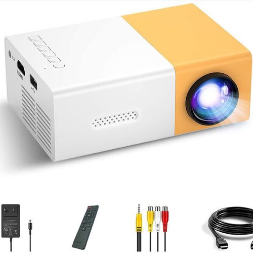 New YG300 Mini Projector Mobile phone wired same screen children wireless entertainment mobile home theater portable projector