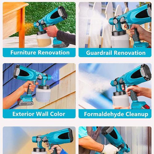 Multi-function Lithium Electric Paint Spray Guns the New Upgraded Handheld Lithium High Voltage Electric Spray Gun