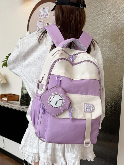 New high-appearure-level student schoolbag, fashionable version, large-capacity backpack