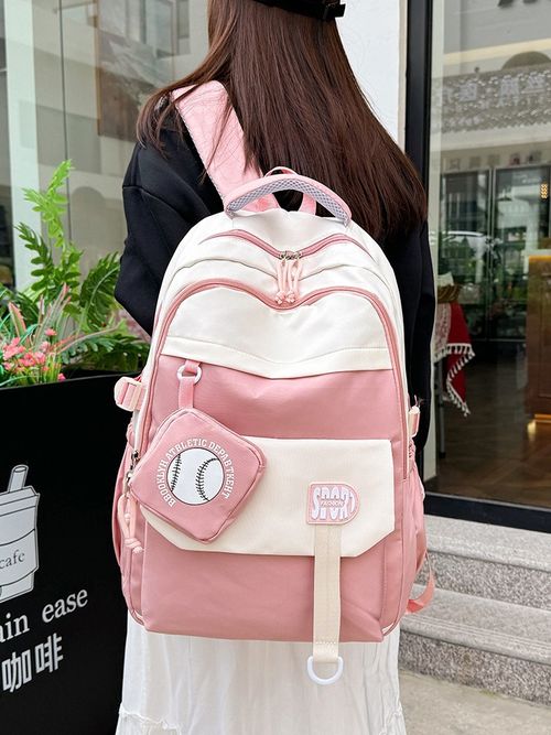 New high-appearure-level student schoolbag, fashionable version, large-capacity backpack