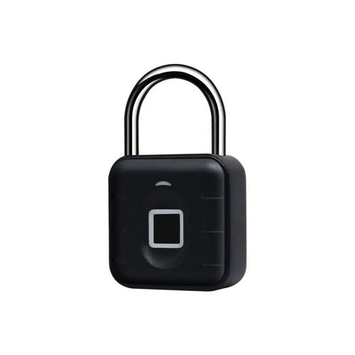 IP67 waterproof biometric smart cabinet lock, aluminum-wood door, smart fingerprint keyless security padlock
