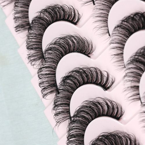 3D Simulation Mink Hair Thick False Eyelashes 20 Pairs