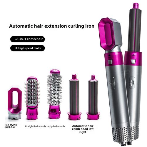 5 in 1 Negative Ions Multi Styler Straightener Curler Comb Hot air Brushes Hair Dryer