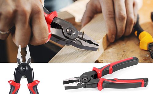 Multifunctional 5-in-1 Interchangeable Pliers Set Tool Wire Pliers Vise Strippers Crimping Pliers