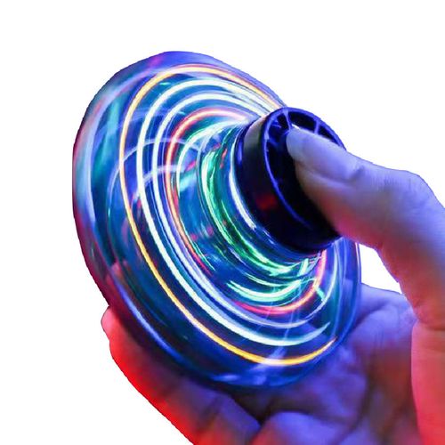 Spinning fingertip gyroscope suspended luminous spinning gyroscope to relieve pressure children's toy induction aircraft